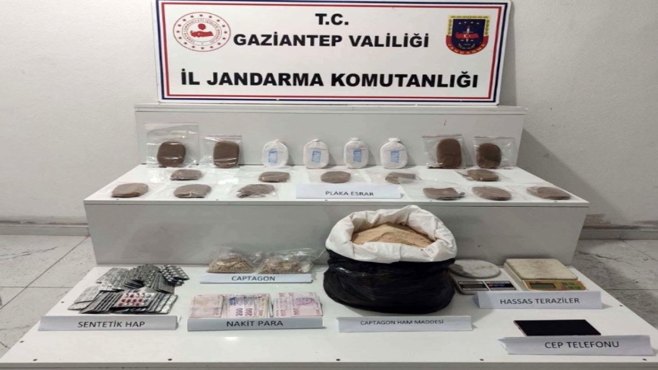Gaziantep’te 22 kilo reçine esrar ele geçirildi: 2 şahıs tutuklandı