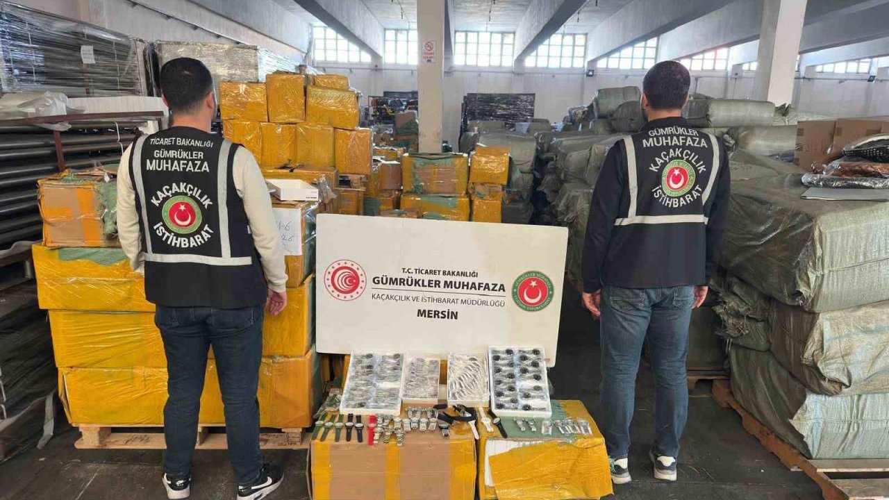 Mersin’de 1,5 milyar lira değerinde 116 bin kaçak kol saati ele geçirildi