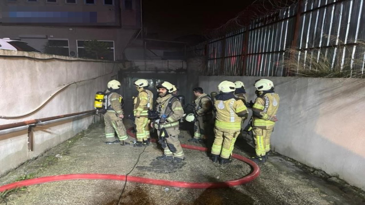 Avcılar’da tekstil atölyesine ait depo alevlere teslim oldu