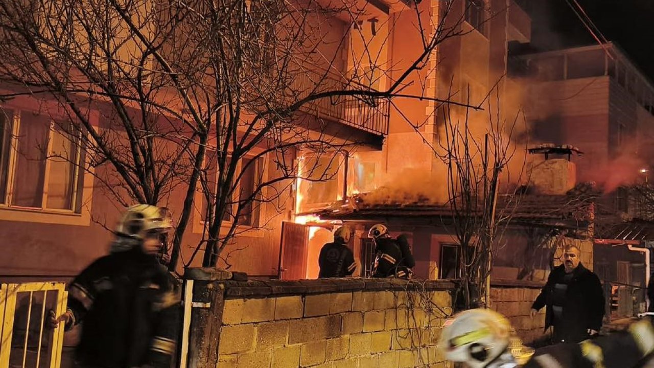 Denizli’de odunluk yangını korkuttu