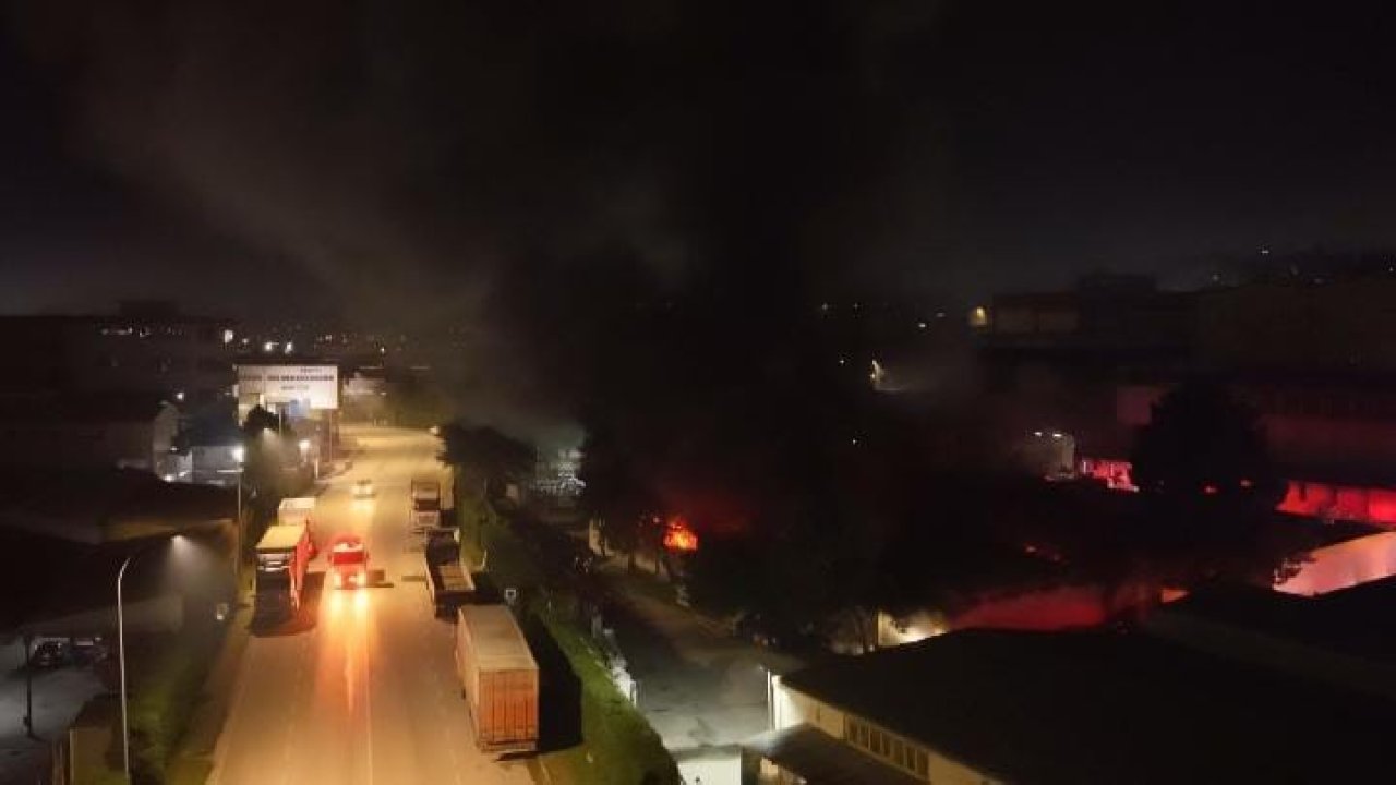 Bursa’da tekstil fabrikasında yangın