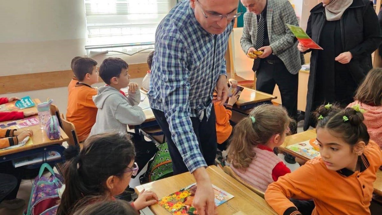 Hisarcık Atatürk İlkokulu’ndan "Bir Okul Bir Kitap Kardeşliği" projesi