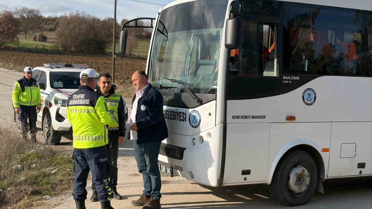 Bilecik’te sivil otobüs denetiminde 1 sürücüye işlem