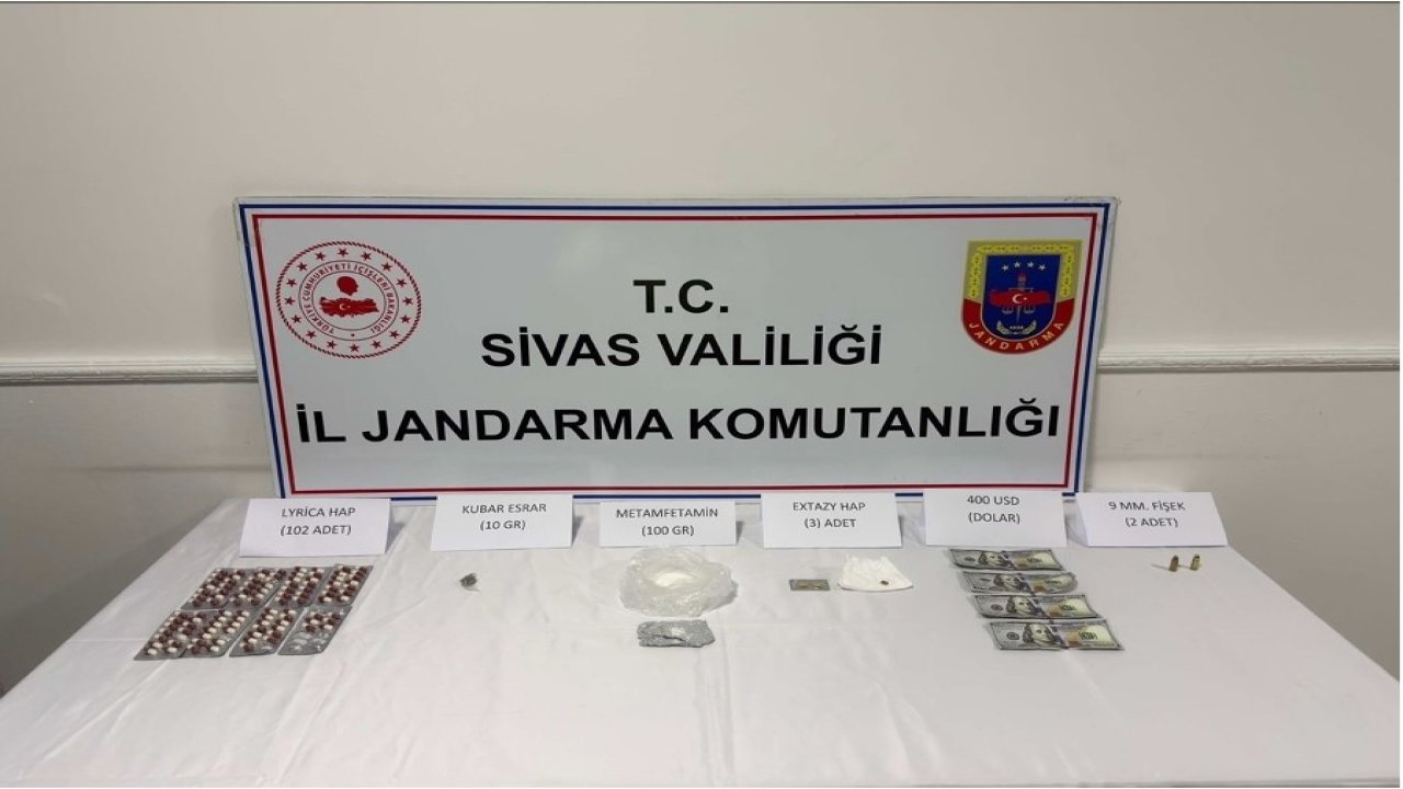 Şarkışla’da uyuşturucu operasyonu: 3 tutuklama