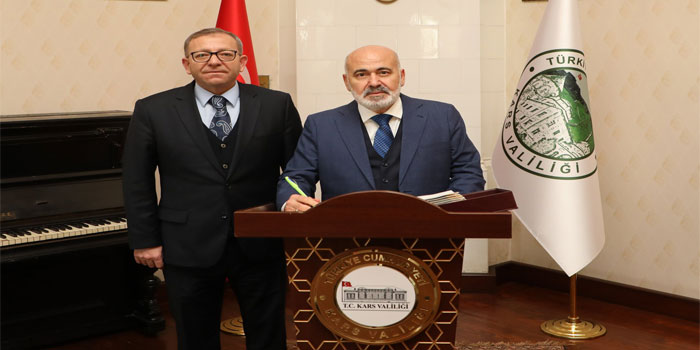 İçişleri Bakan Yardımcısı Mehmet Sağlam’dan Kars Valiliği’ne ziyaret