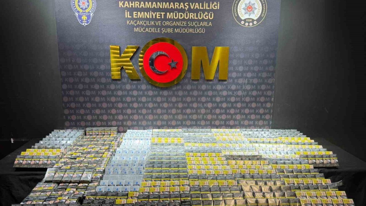 Kahramanmaraş’ta narkotik ve kaçakçılık operasyonu: 1 tutuklama