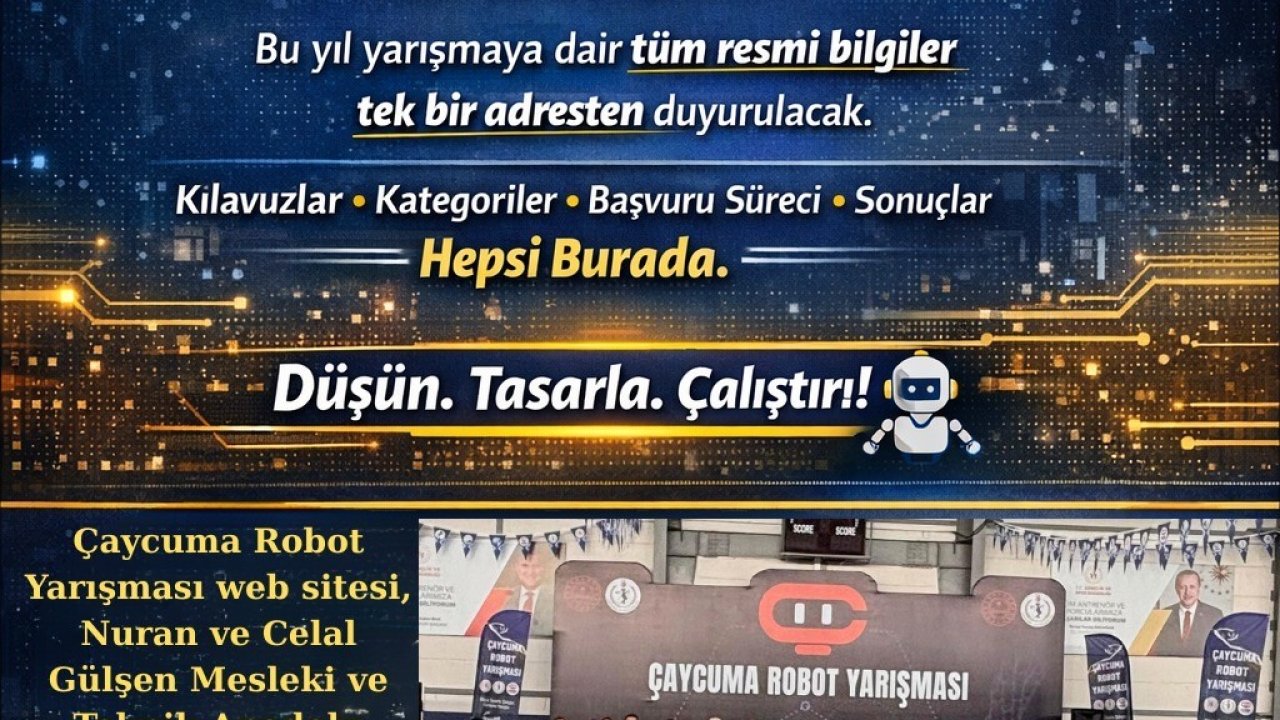 Robot yarışmasının resmi web sitesi yayında