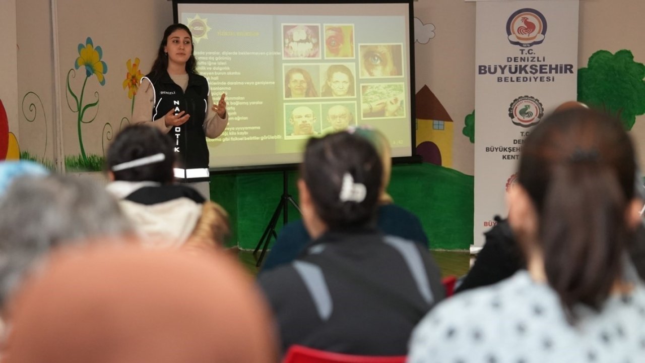 Annelere bağımlılıkla mücadele ve afet bilinci semineri verildi