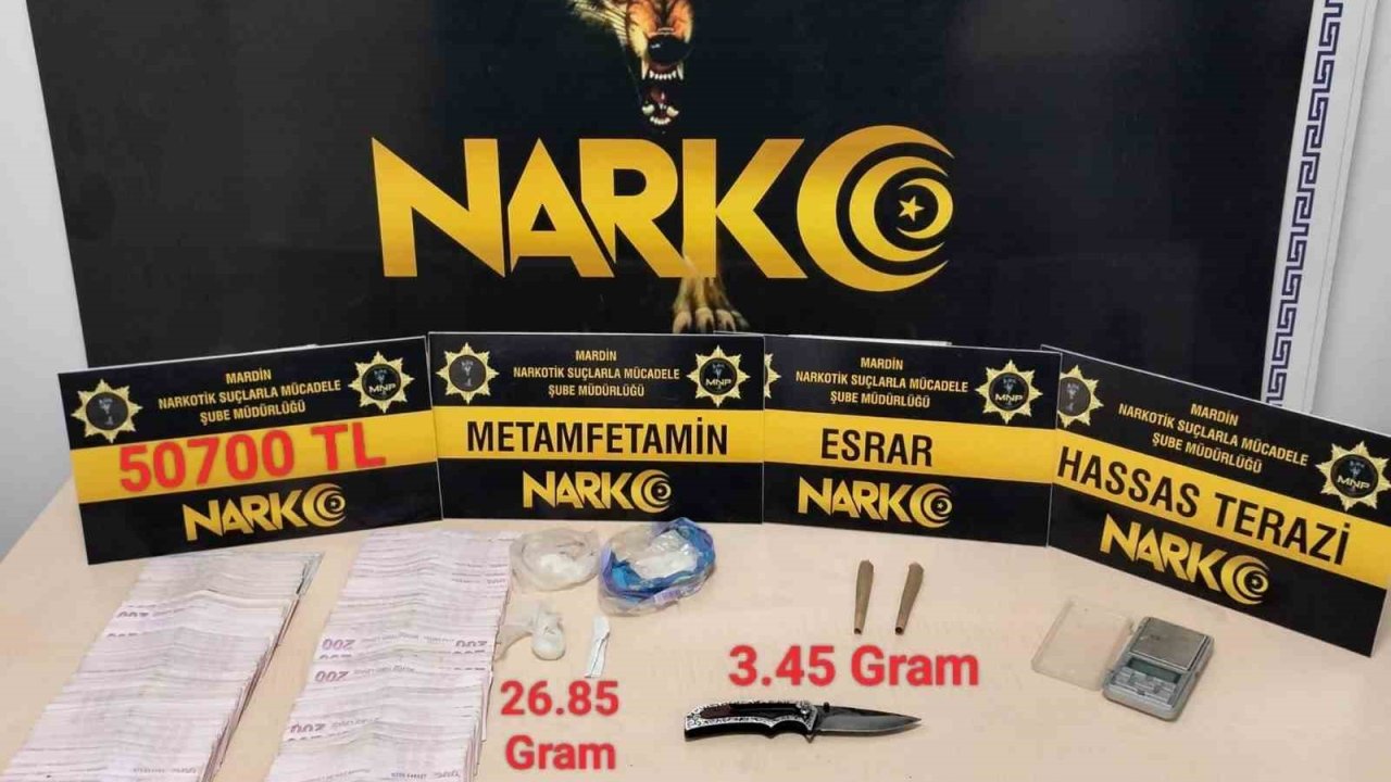 Mardin’de uyuşturucu operasyonunda 3 şüpheli yakalandı