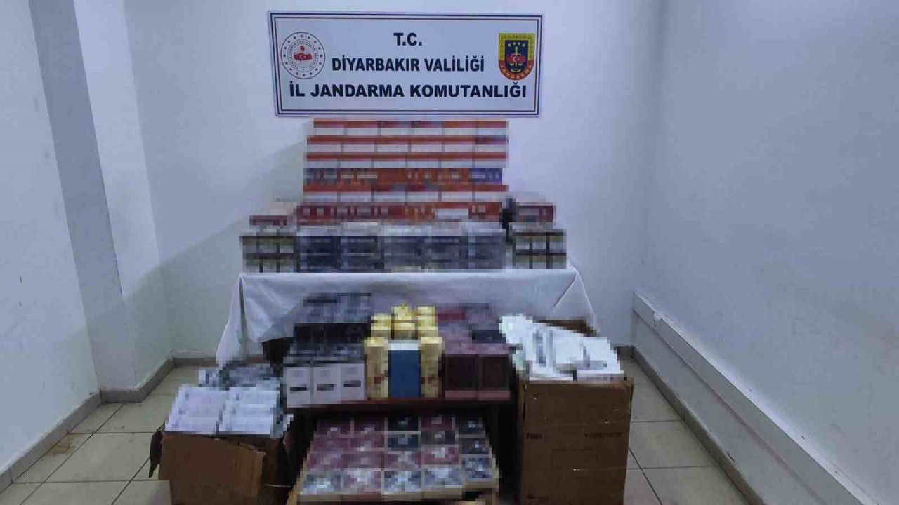 Diyarbakır’da kaçakçılık operasyonları: 2 milyon boş makaron ele geçirildi