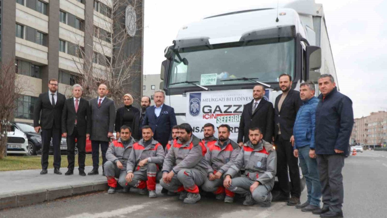Melikgazi’nin yardım eli yine Gazze’ye uzandı