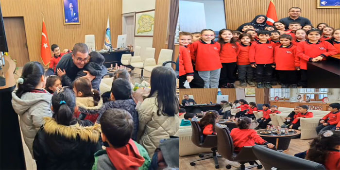 Kağızman’da miniklerden anlamlı ziyaret