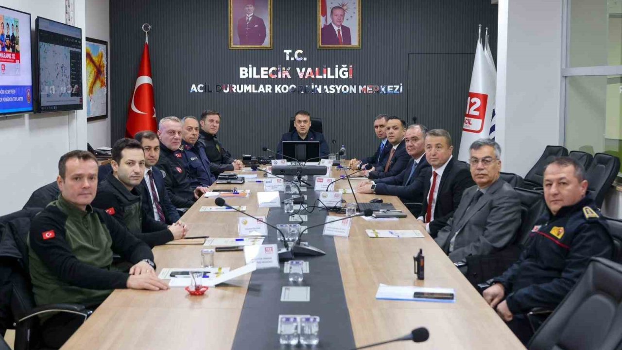 Bilecik’te 112 Acil Çağrı Hizmetleri İl Koordinasyon Komisyon Toplantısı yapıldı