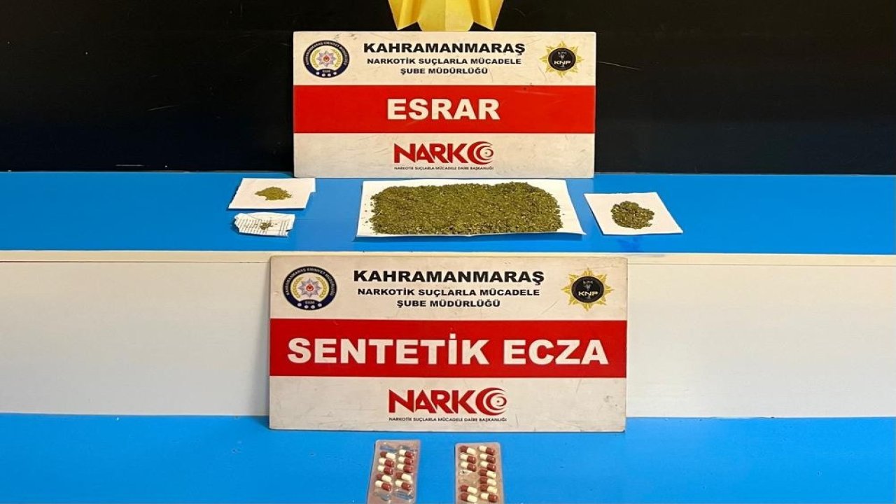 Kahramanmaraş’ta uyuşturucu ve kaçak telefonlar ele geçirildi: 1 tutuklama