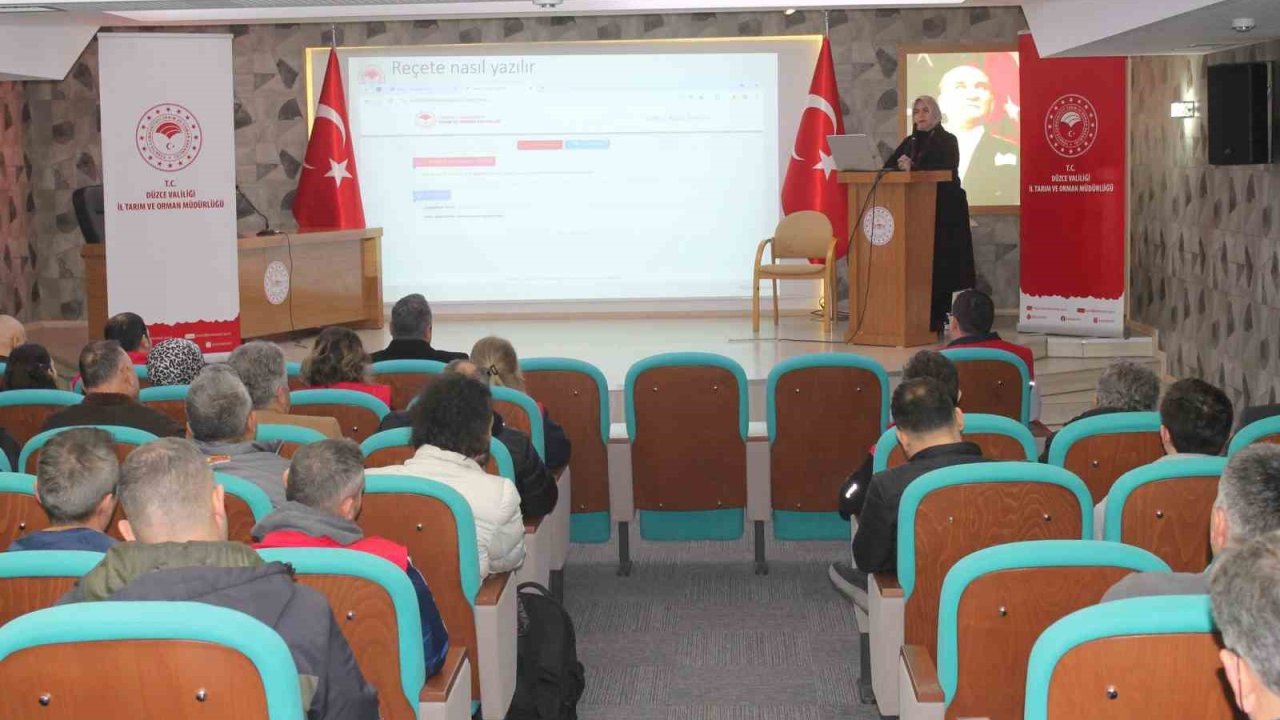 Bitki koruma ürünü ve gübre bayilerine bilgilendirmesi yapıldı