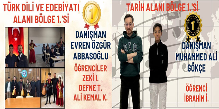 Bilsem’den Tübitak 2204-A’da çifte birincilik gururu