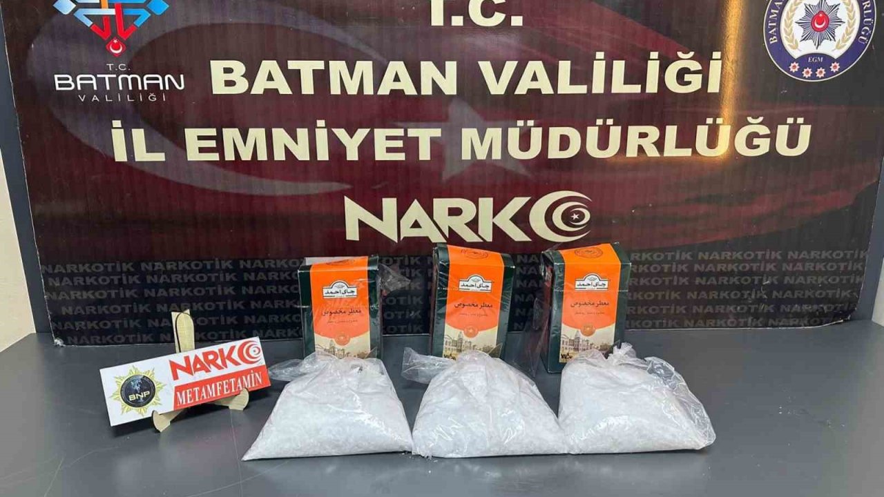 Batman’da şüpheli görülen takside 3 kilo metamfetamin ele geçirildi: 2 tutuklama