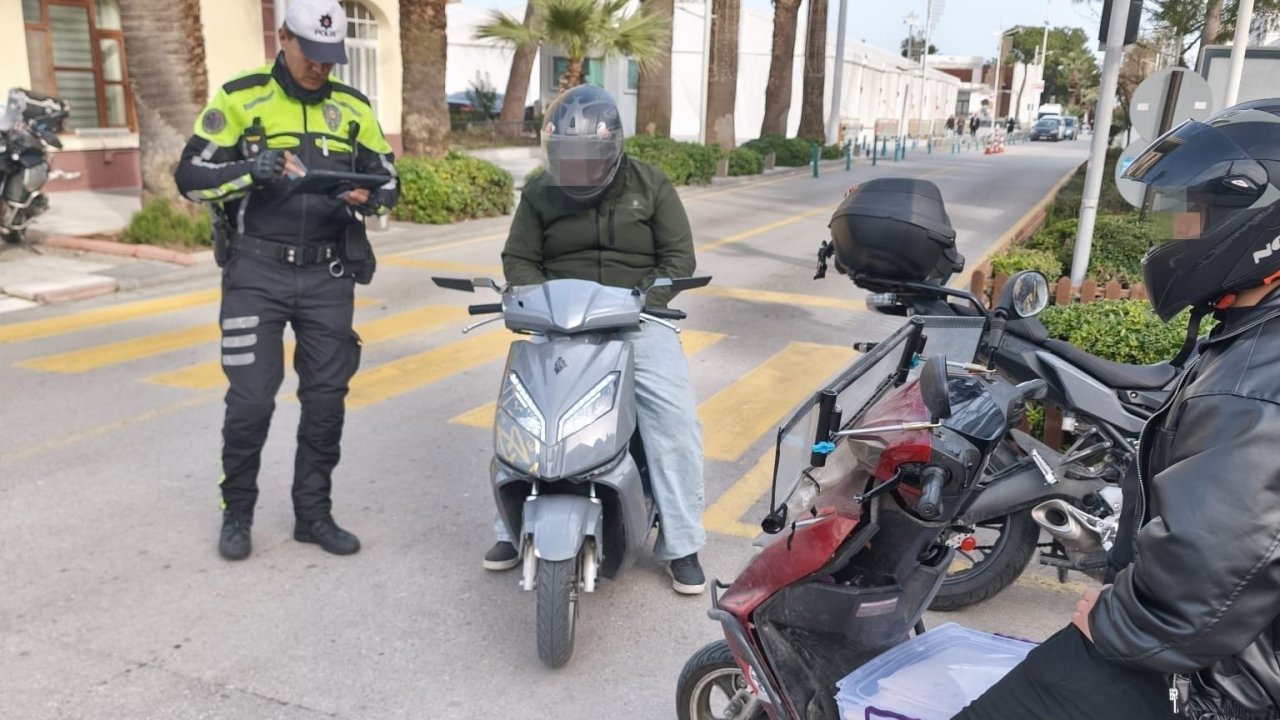 Manisa’da 54 motosiklet trafikten men edildi
