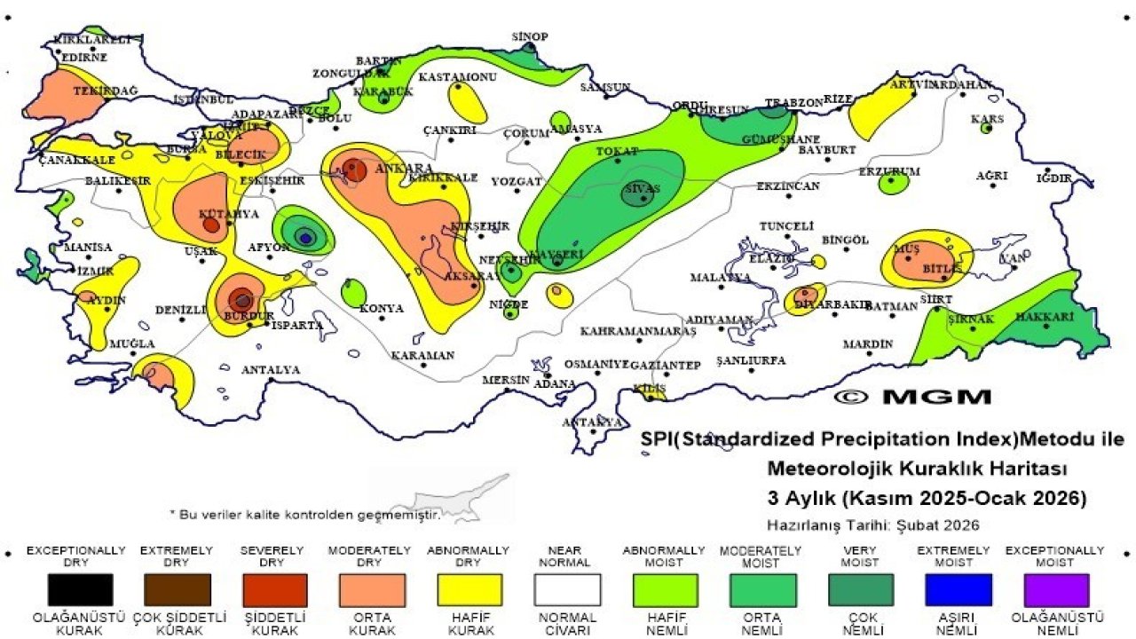 Sivas’ta yağışlar artı, kuraklık riski azaldı