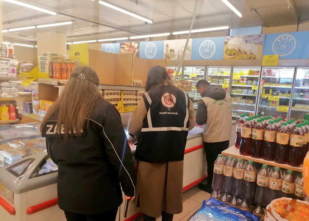 Kars'ta 15 firmaya ceza, 38 firma kurula sevk edildi