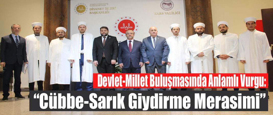 Kars’ta din görevlilerine cübbe-sarık merasimi