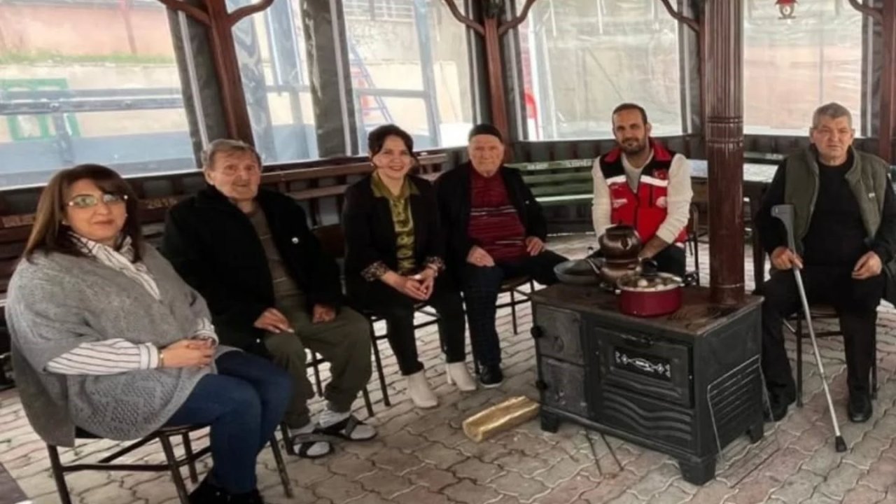 Huzurevinde sucuk-ekmek etkinliğiyle gönüller ısındı