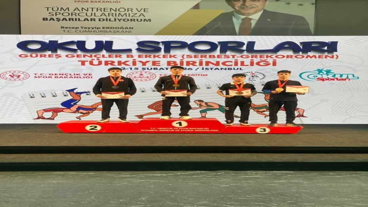 Kayserili Güreşçiler’den İstanbul’da çifte madalya