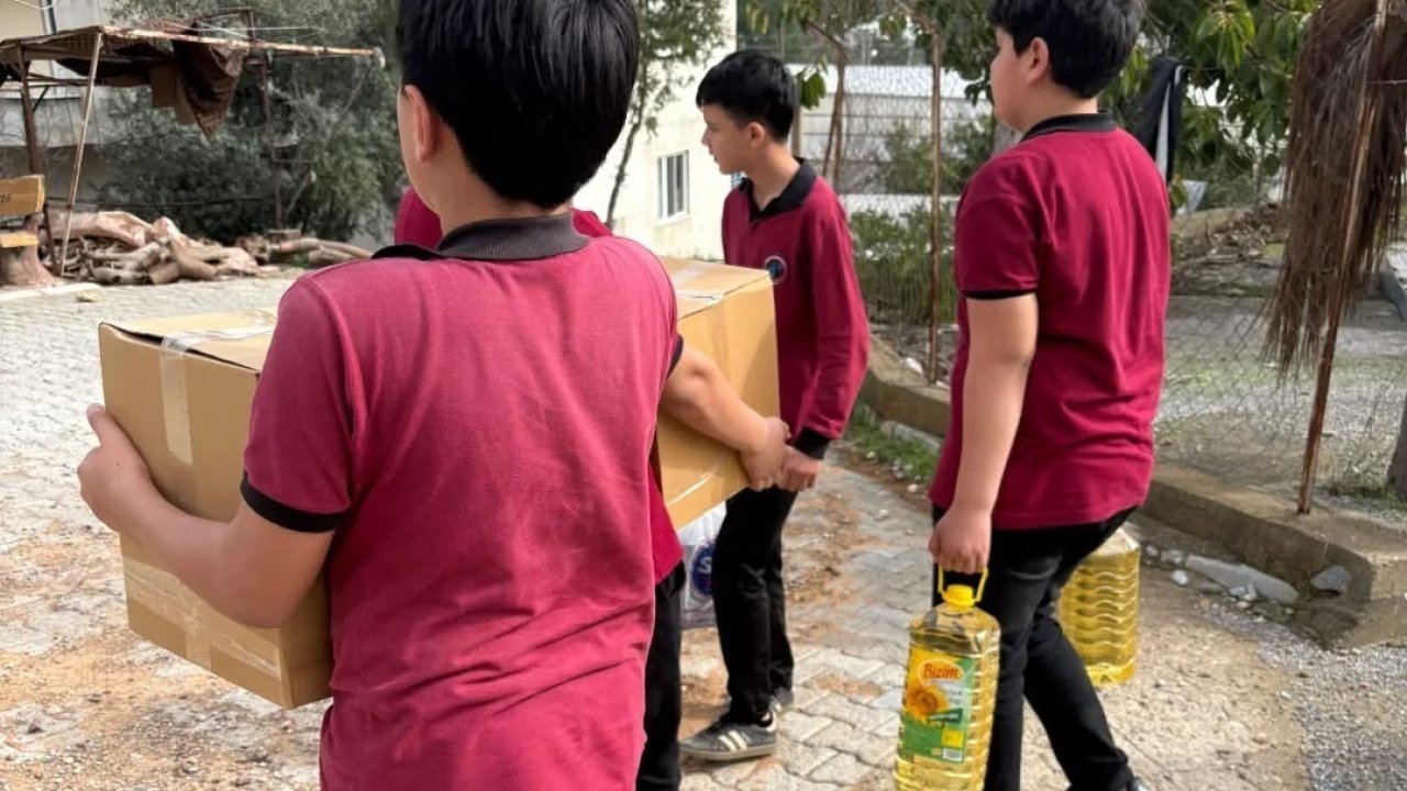 Tekmen Ortaokulu’nda Yardımlaşma Seferberliği