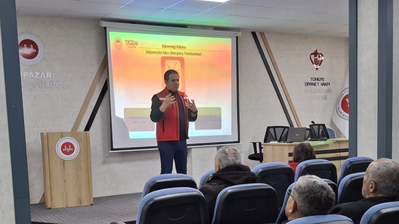 Salıpazarı’nda kahverengi kokarca ile mücadele eğitimi