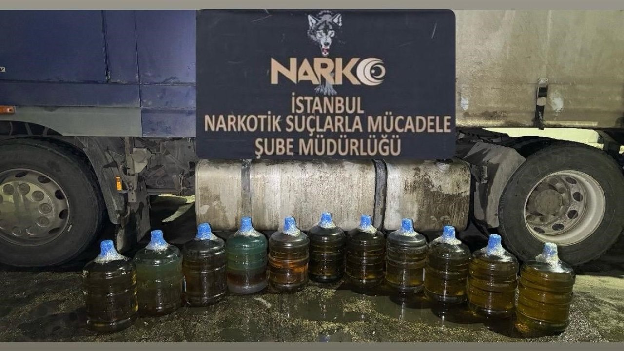 İstanbul’da uyuşturucu operasyonu: 183 kilogram sıvı metamfetamin ele geçirildi