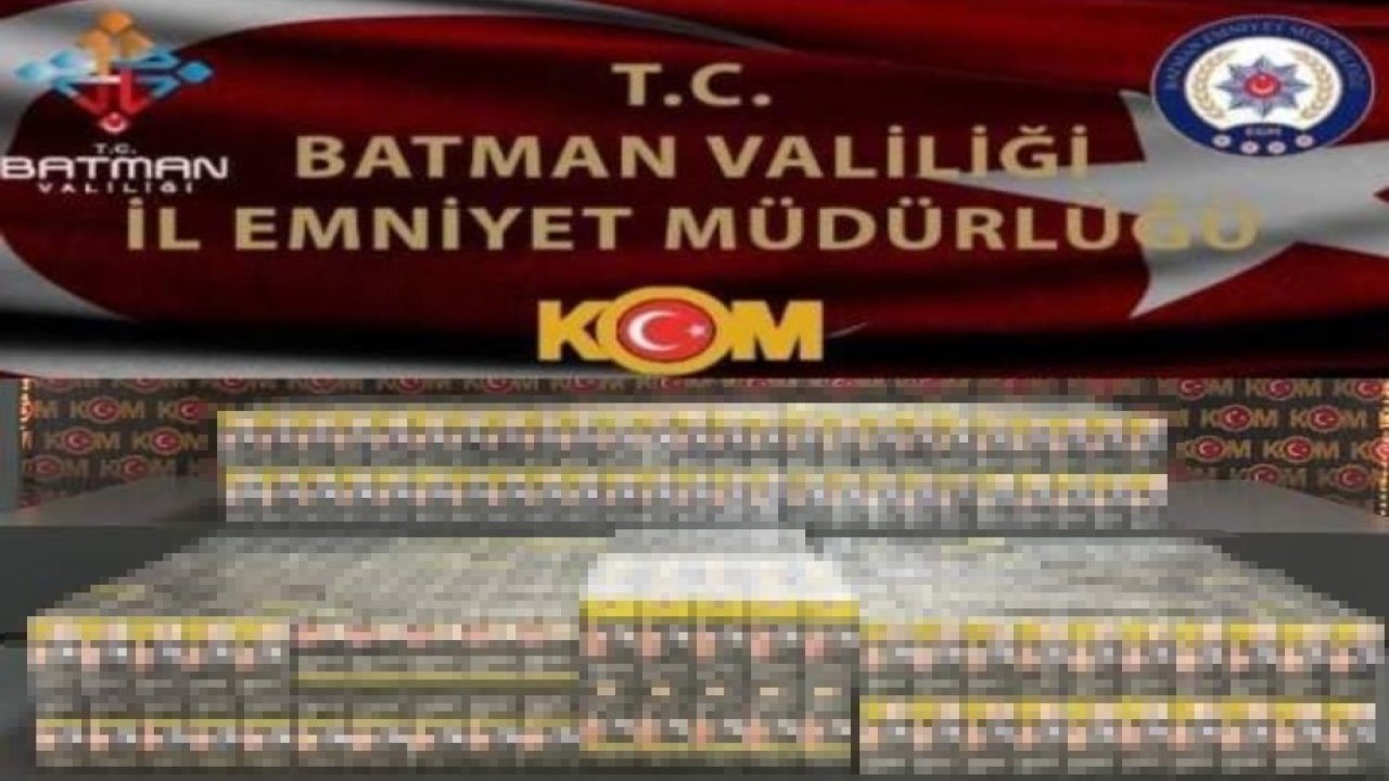 Batman’da kaçakçılık operasyonu