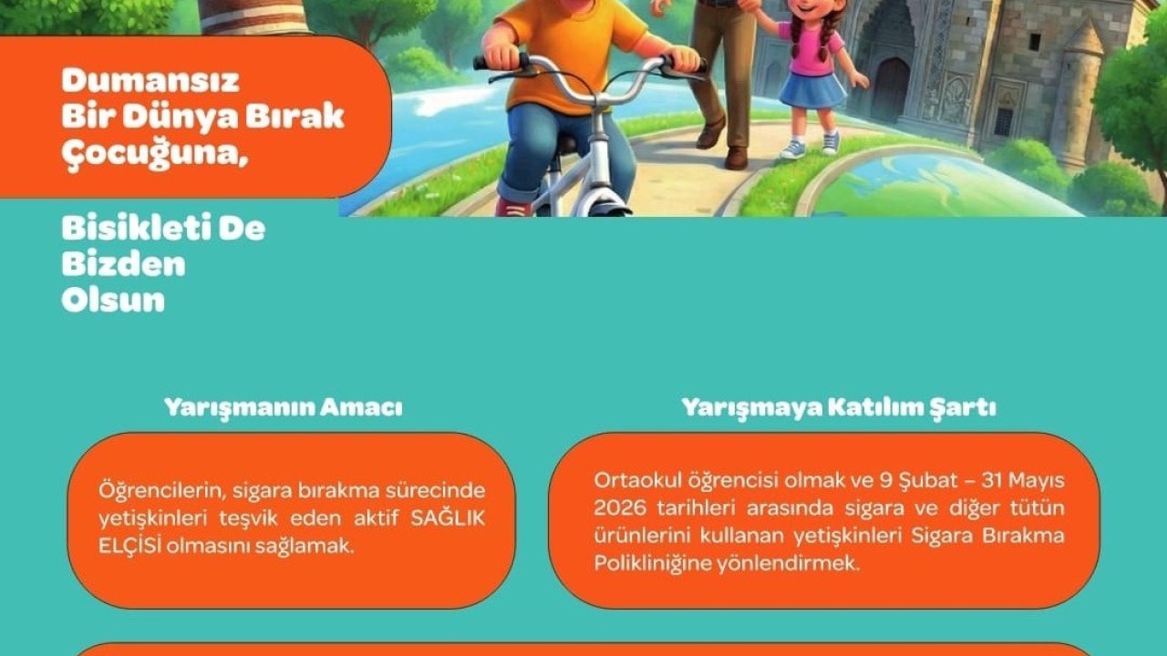 Erzurum İl Sağlık Müdürlüğü’nden dumansız bir gelecek için anlamlı yarışma