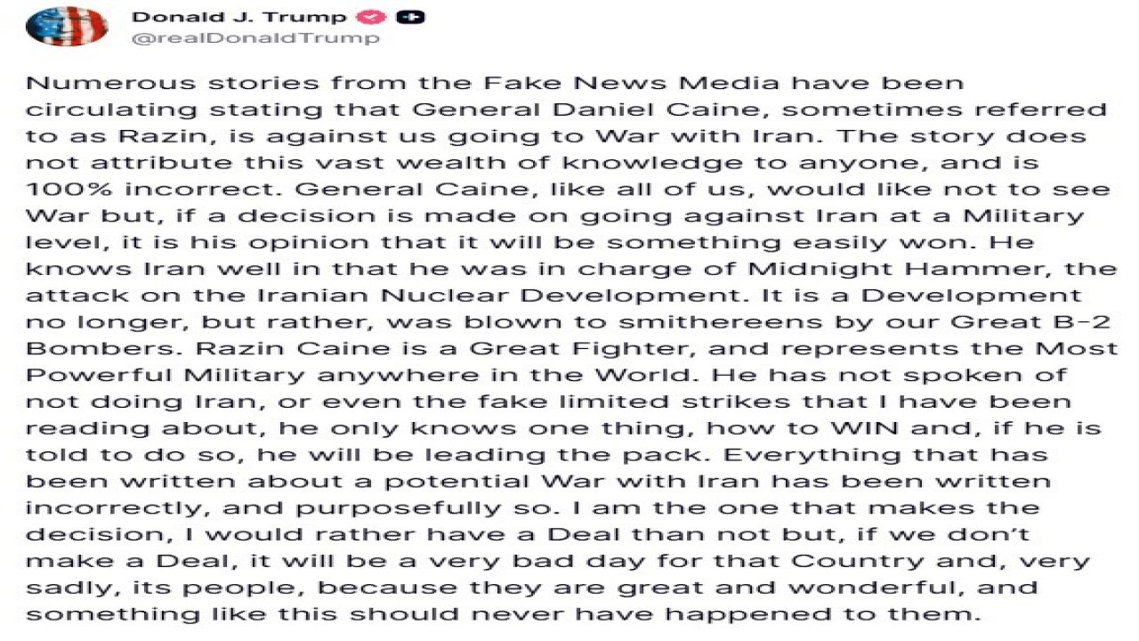 ABD Başkanı Trump: "Anlaşmaya varamazsak, İran ve halkı için çok kötü bir gün olur"