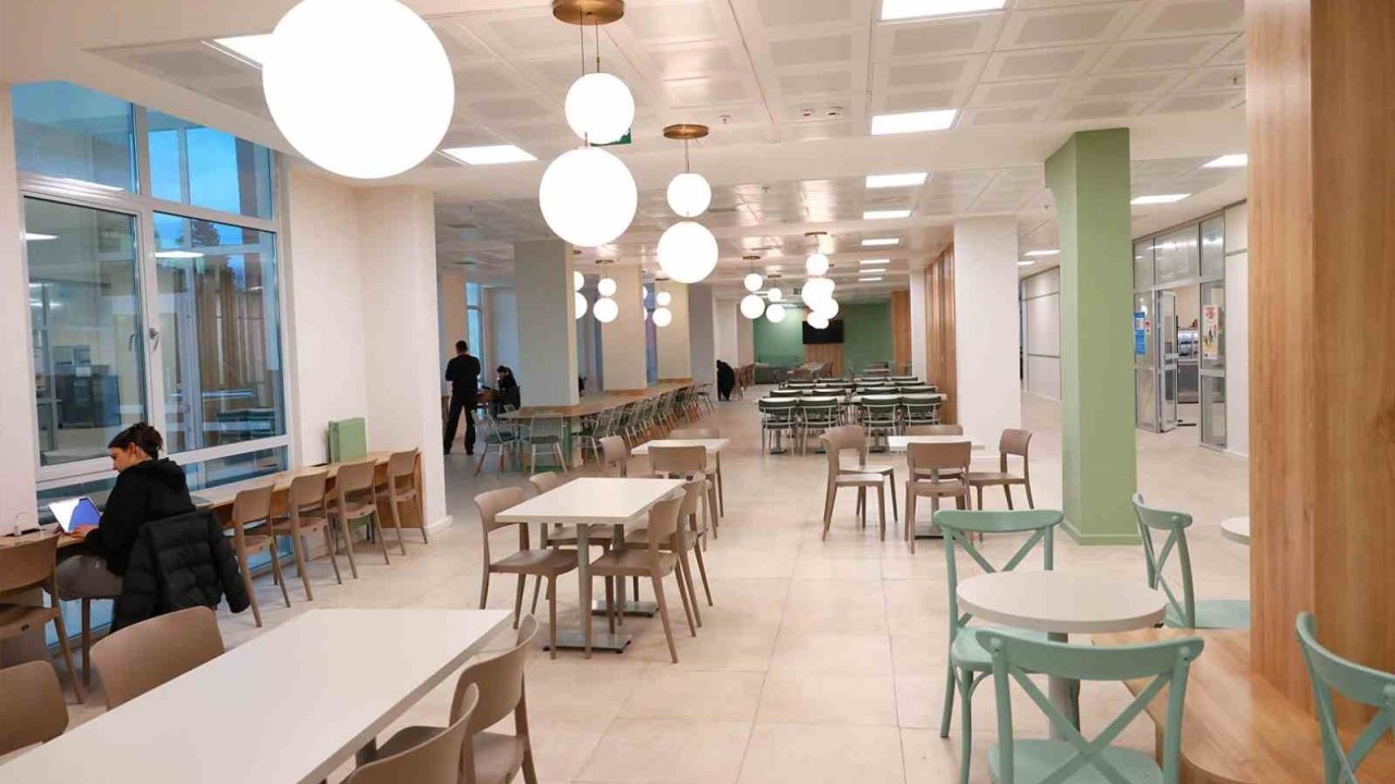 Denizli kız yurtlarında modern kafeterya konsepti