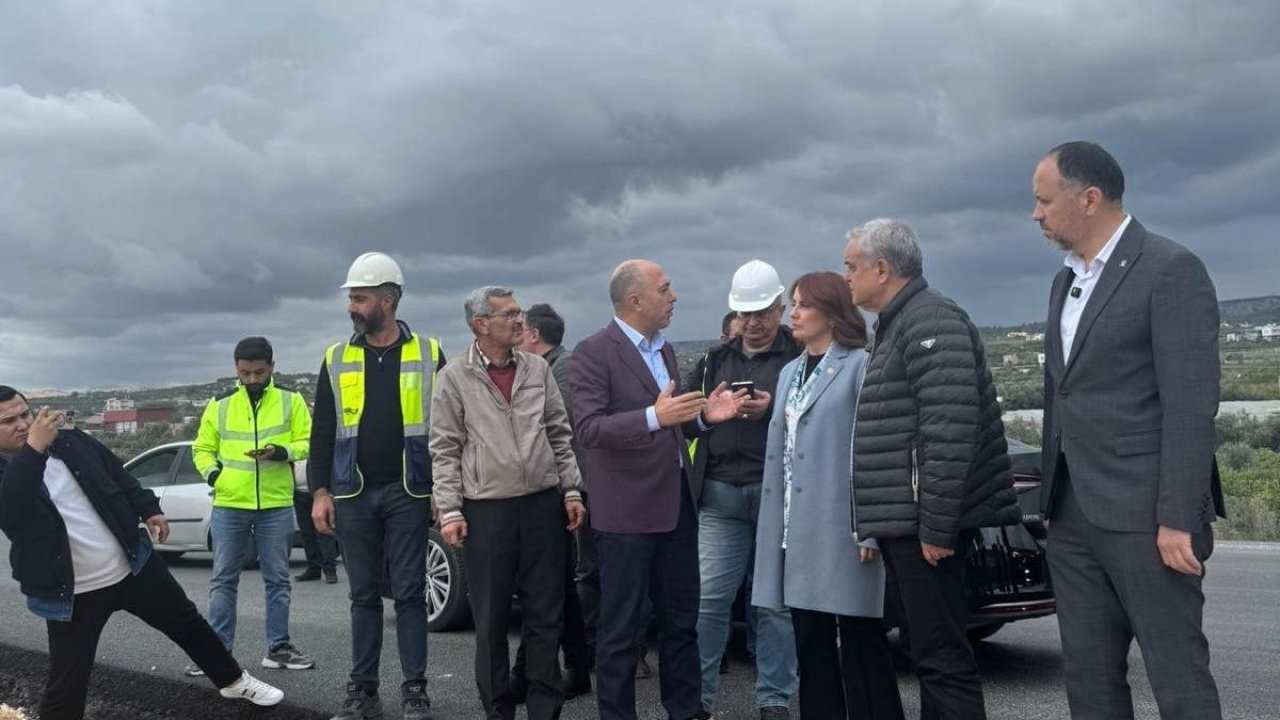 Çeşmeli- Kızkalesi Otoyolunda çalışmalar yerinde incelendi