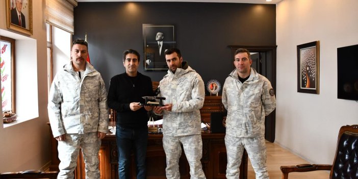 Özel harekât personelinden Kaymakamlığa ziyaret