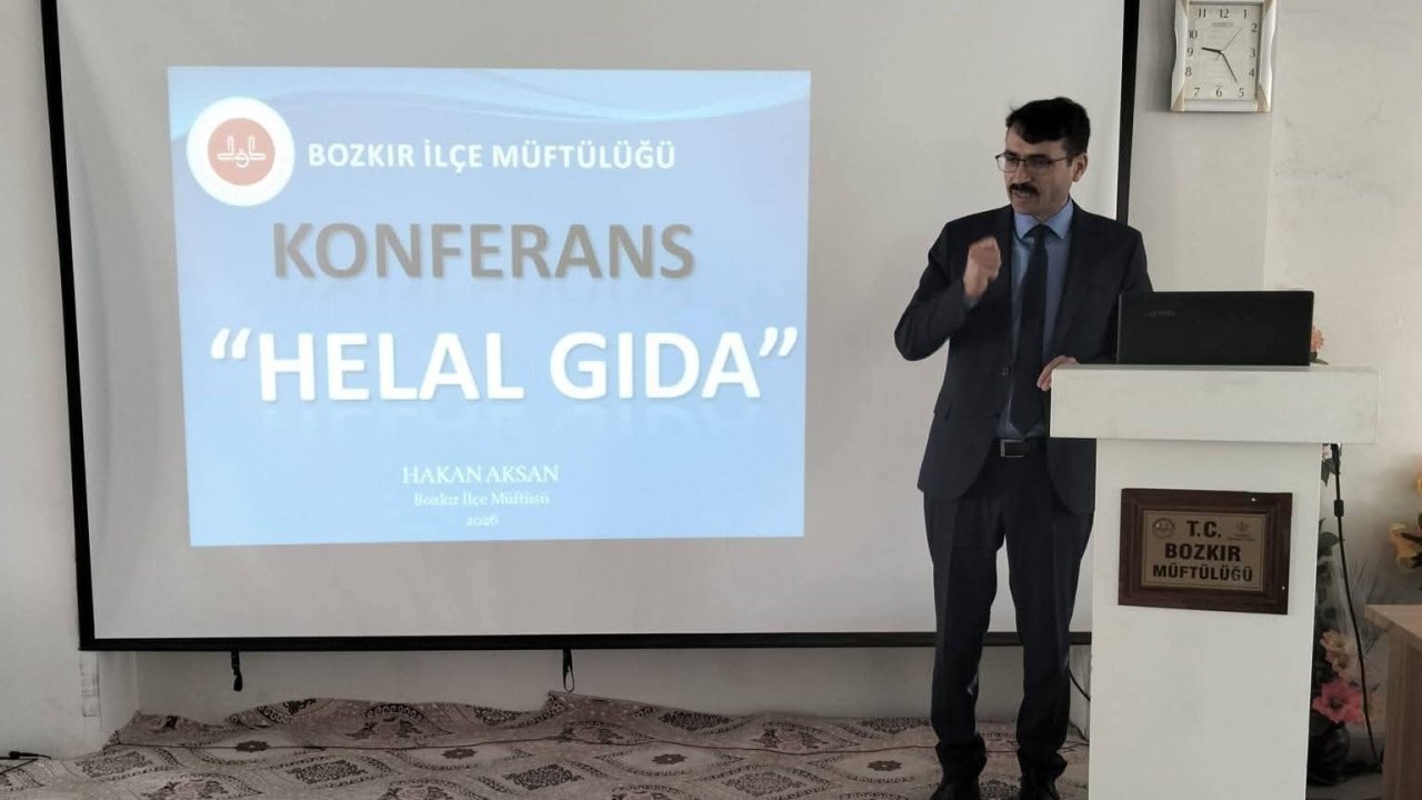 Bozkır’da "Helal Gıda" konulu konferans