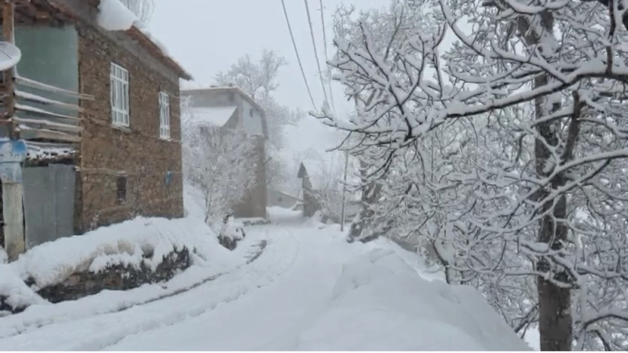 Bahçesaraylılar açtıkları kar tünelleriyle günlük hayatlarını sürdürüyor
