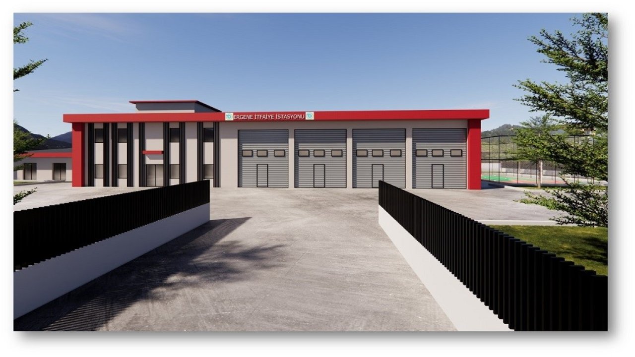 Ergene’ye 8 araç kapasiteli itfaiye istasyonu