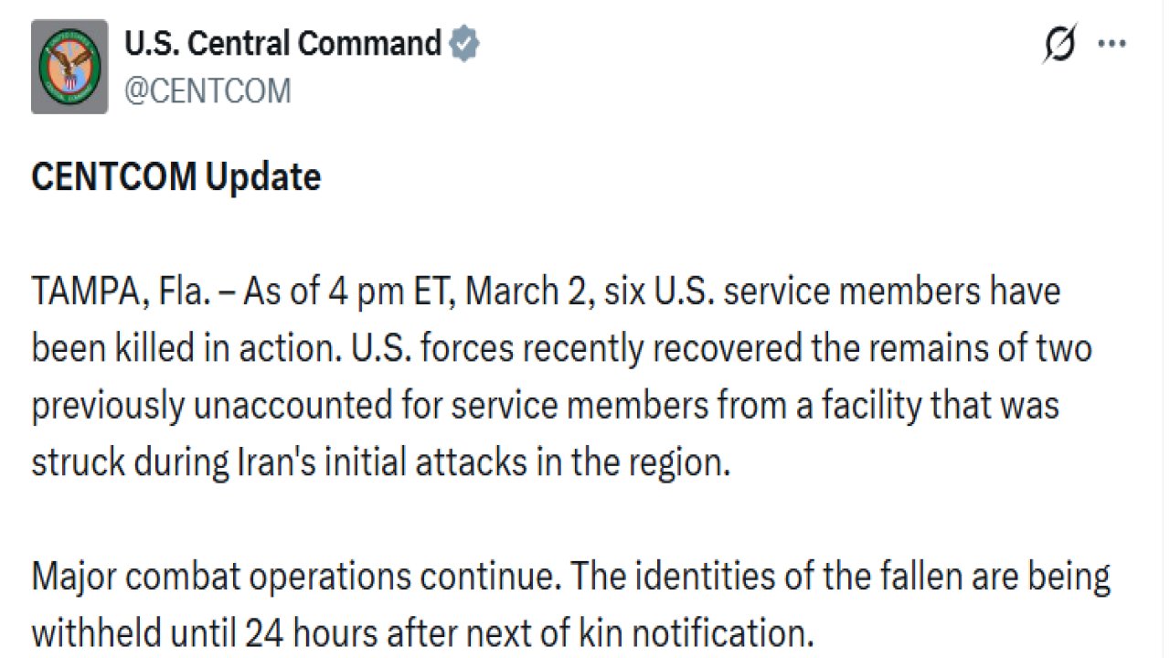 İran saldırılarında ölen ABD askerlerinin sayısı 6’ya yükseldi