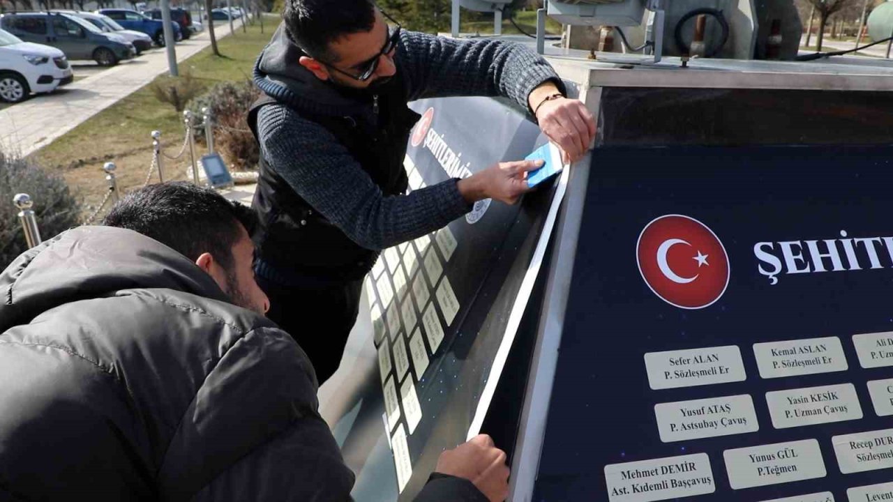 Elazığ’da şehitler anıtı restore edildi