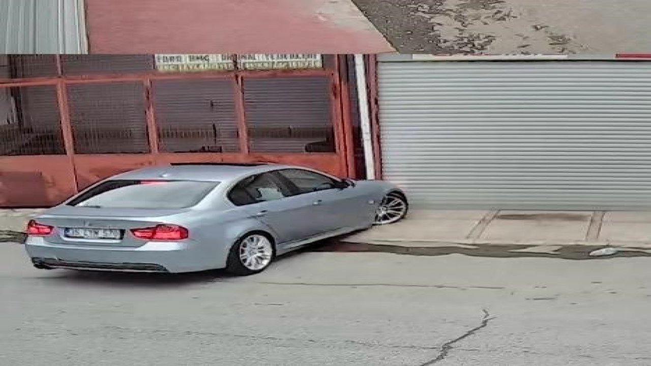 İzmir’de bir sürücü drift atarken kaza yaptı