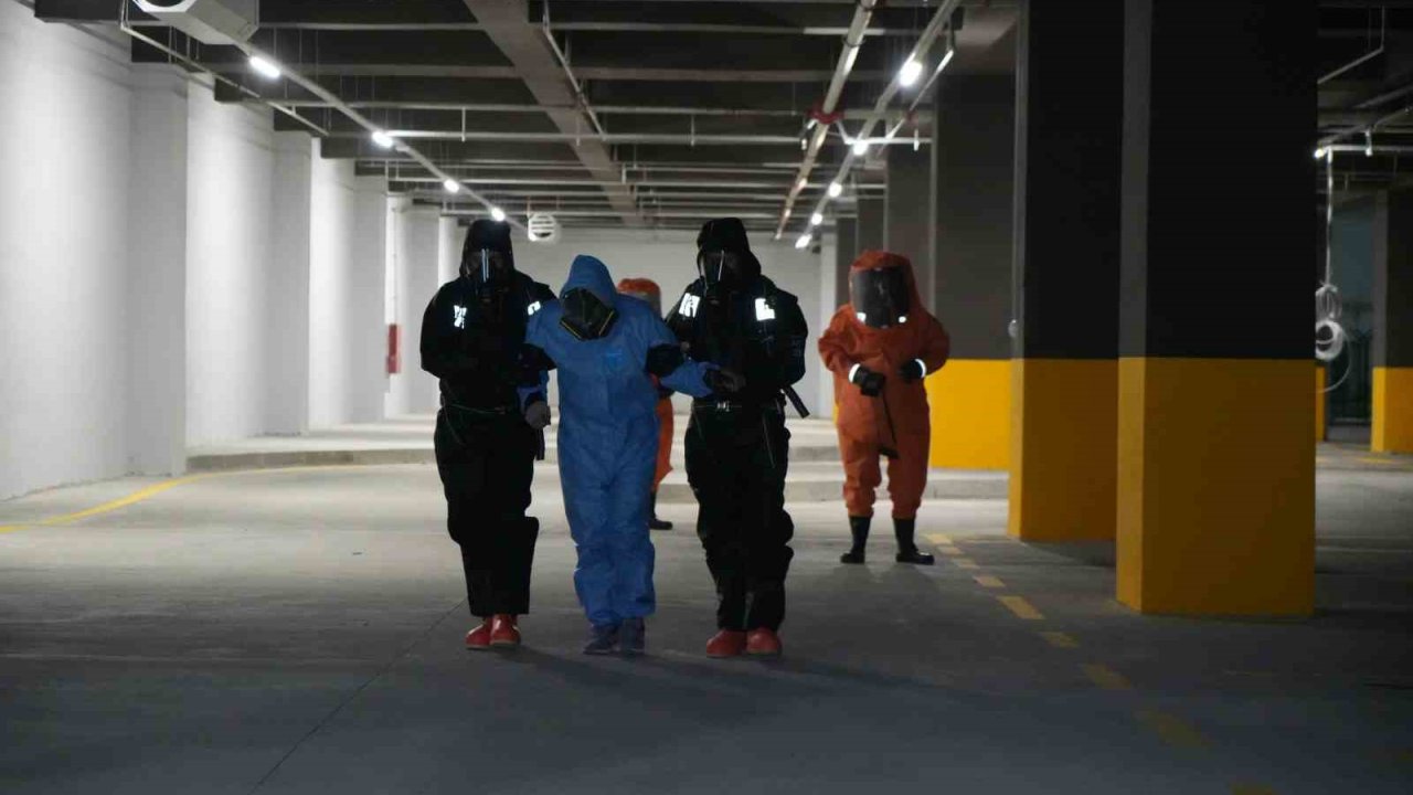 Samsun Şehir Hastanesi’nde KBRN tatbikatı