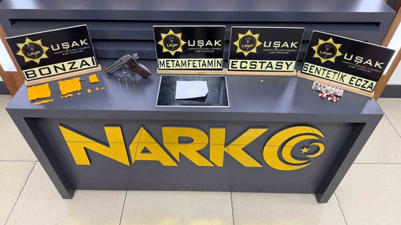 Uşak’ta uyuşturucu operasyonu: 3 tutuklama