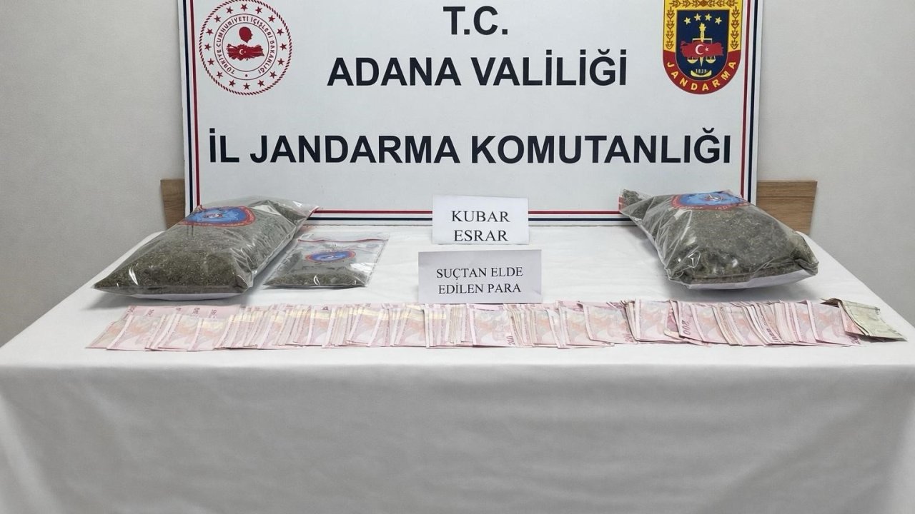 Adana’da 2 kilo esrar ele geçirildi, 1 kişi tutuklandı