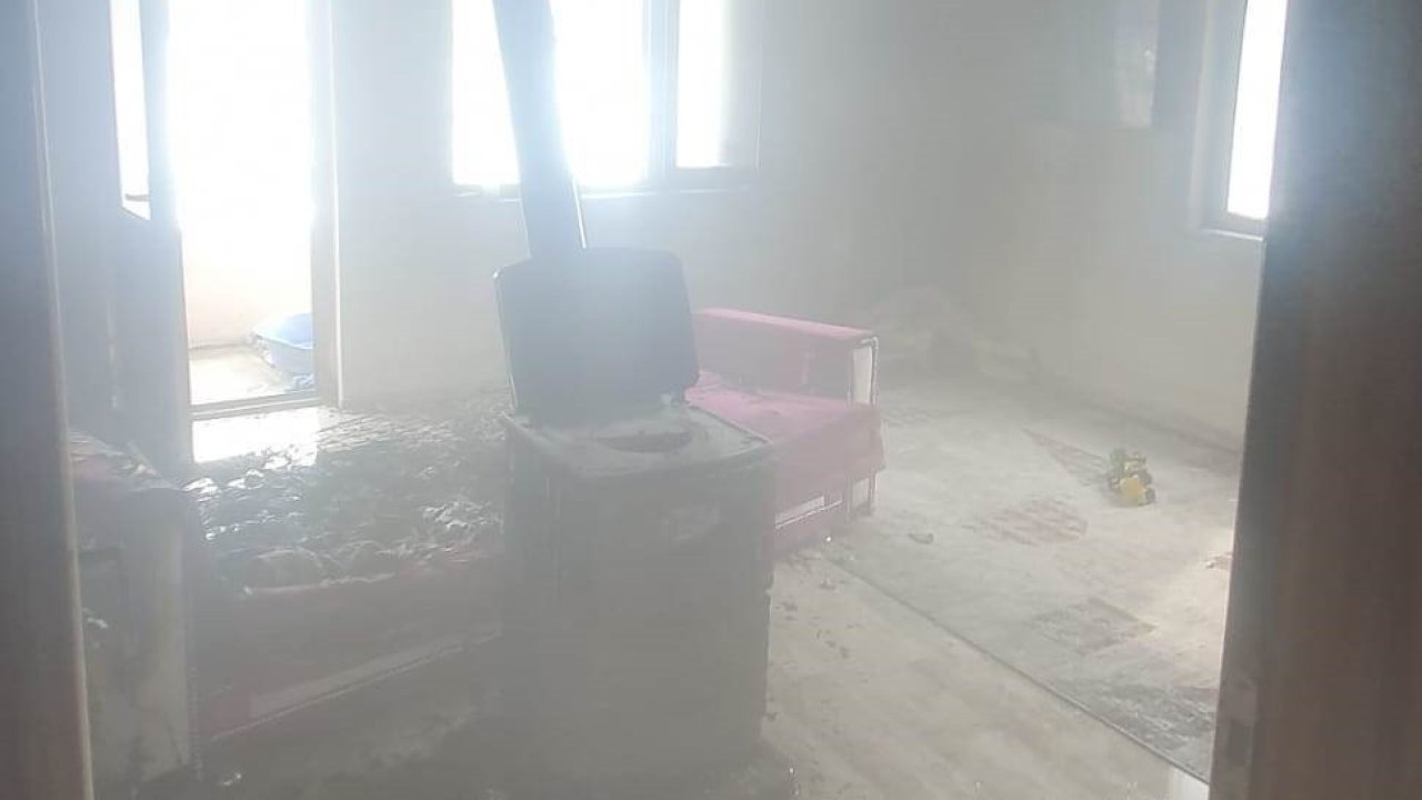 Van’da ev yangını