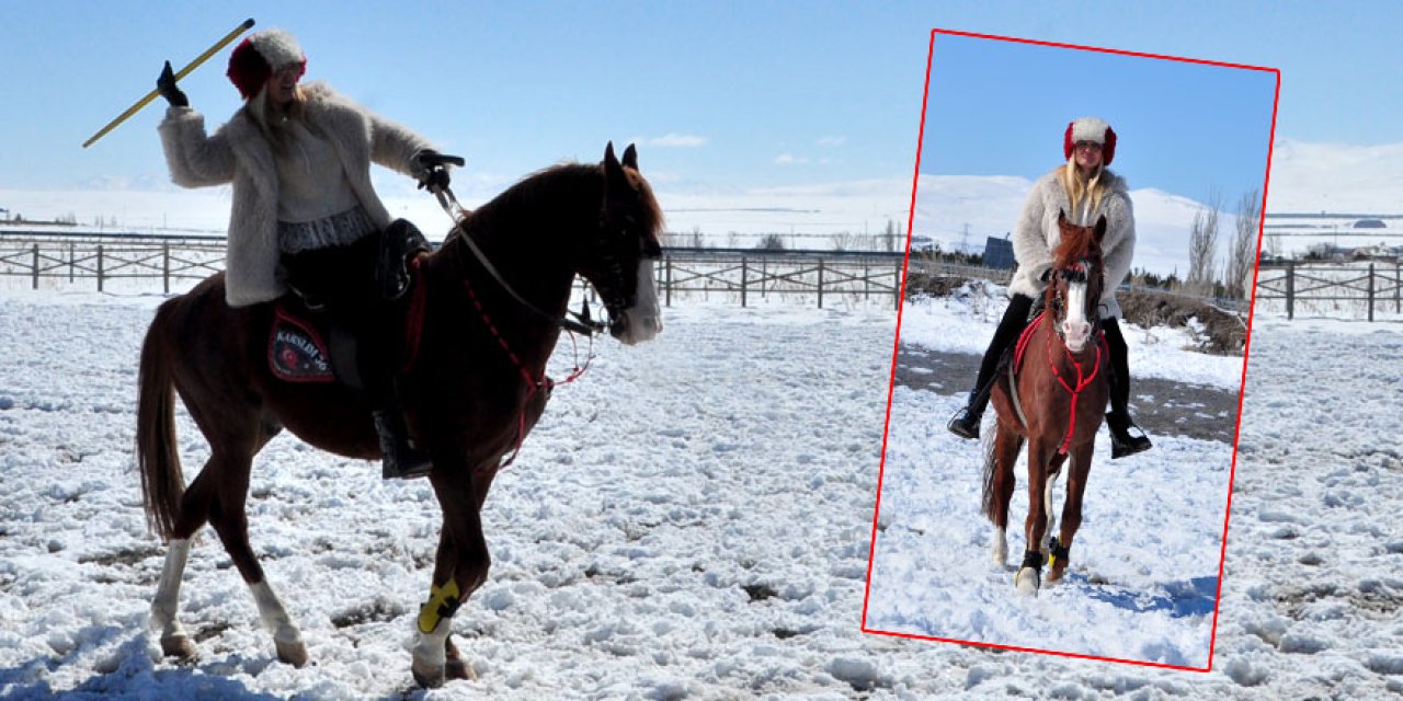 Tuğba Özay Kars’ta Cirit Oynadı