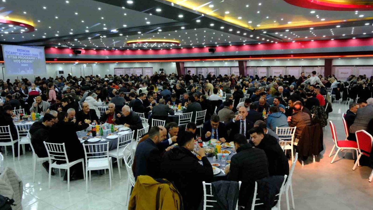 Erzincan TSO’nun iftar programı yoğun katılımla gerçekleştirildi