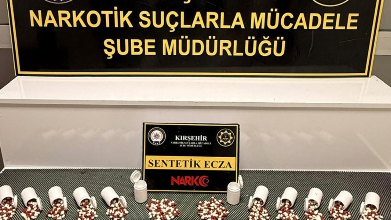 Kırşehir’de polis 660 adet sentetik hap ele geçirdi