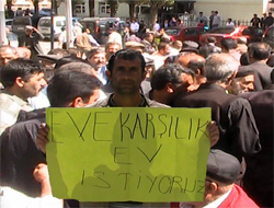 Kars'ta “Eve Karşılık Ev İstiyoruz” Protestosu